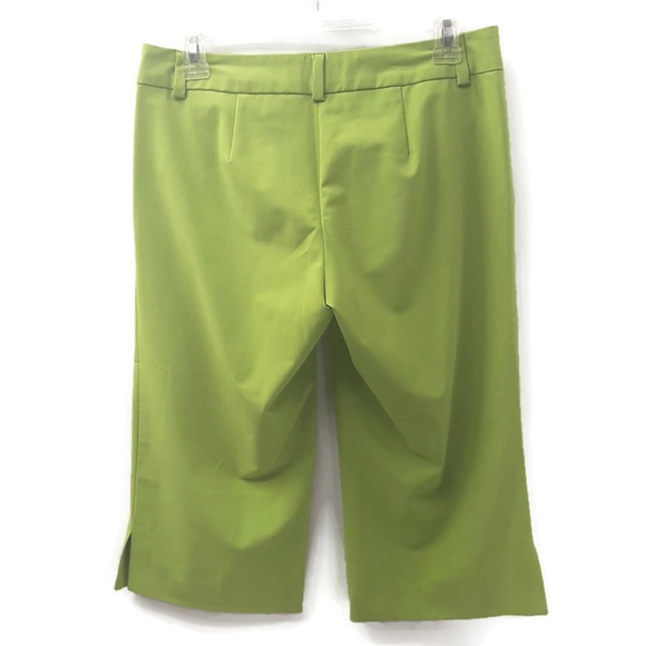 Trina Turk Lime Green Clam Diggers sz 2 - Picture 2 of 7